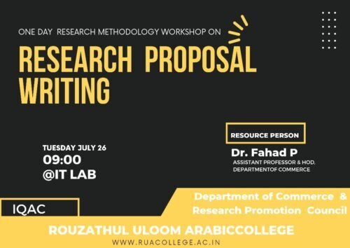 One day Research Methodology Workshop