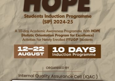 HOPE Students Induction Programme 2024-25